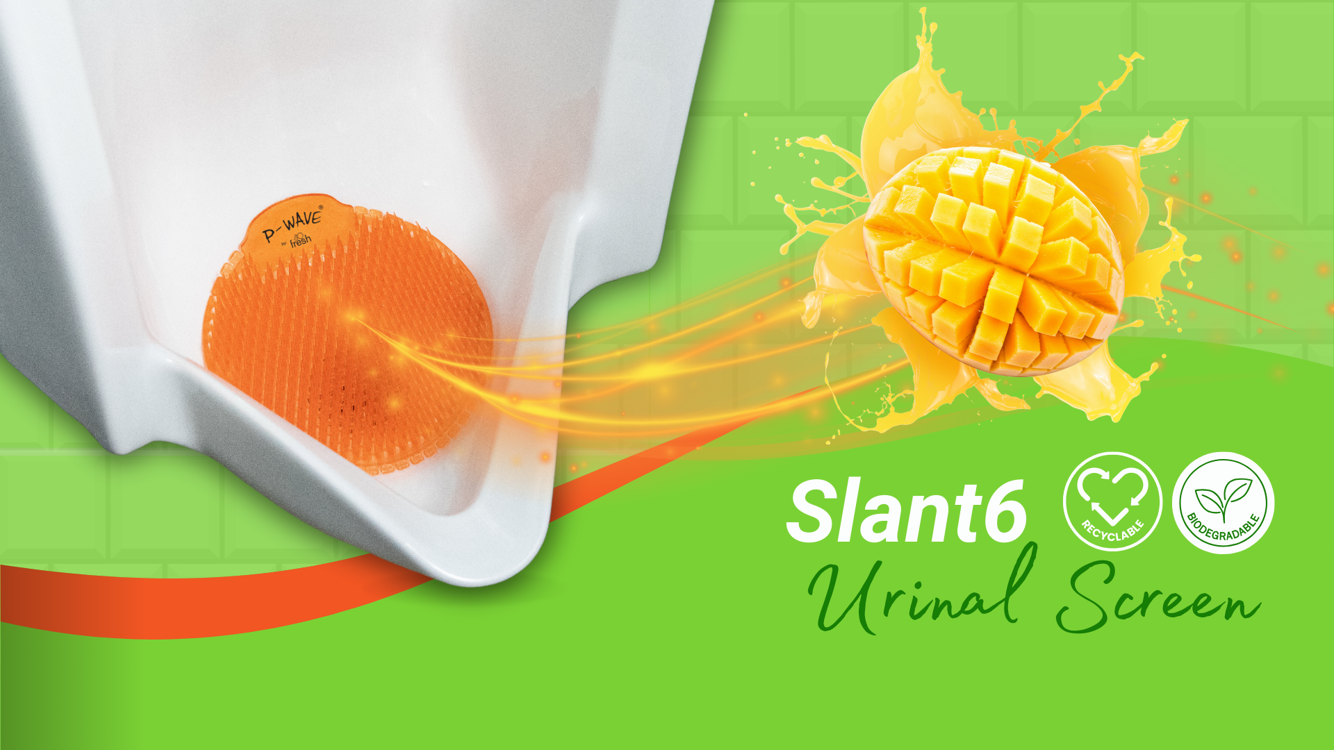 Mango Slant6 in urinal hero image