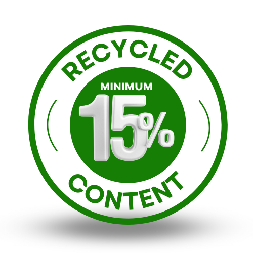 15% Recycled content Icon