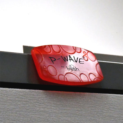 An Image showing a Spiced Apple P-Wave Bowl Clip, installed on a divider / partition in an office environment