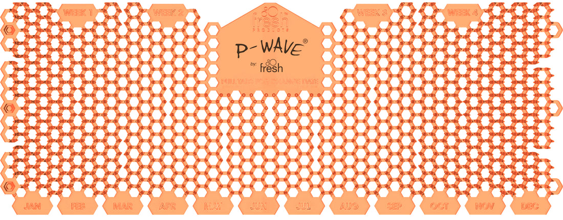 P-Wave : Trough Urinal Screen Pack of 6 - The UK's first Trough Screen