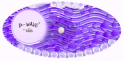 A Purple Fabulous (Lavender) fragranced P-Wave Curve Air freshener on a white background